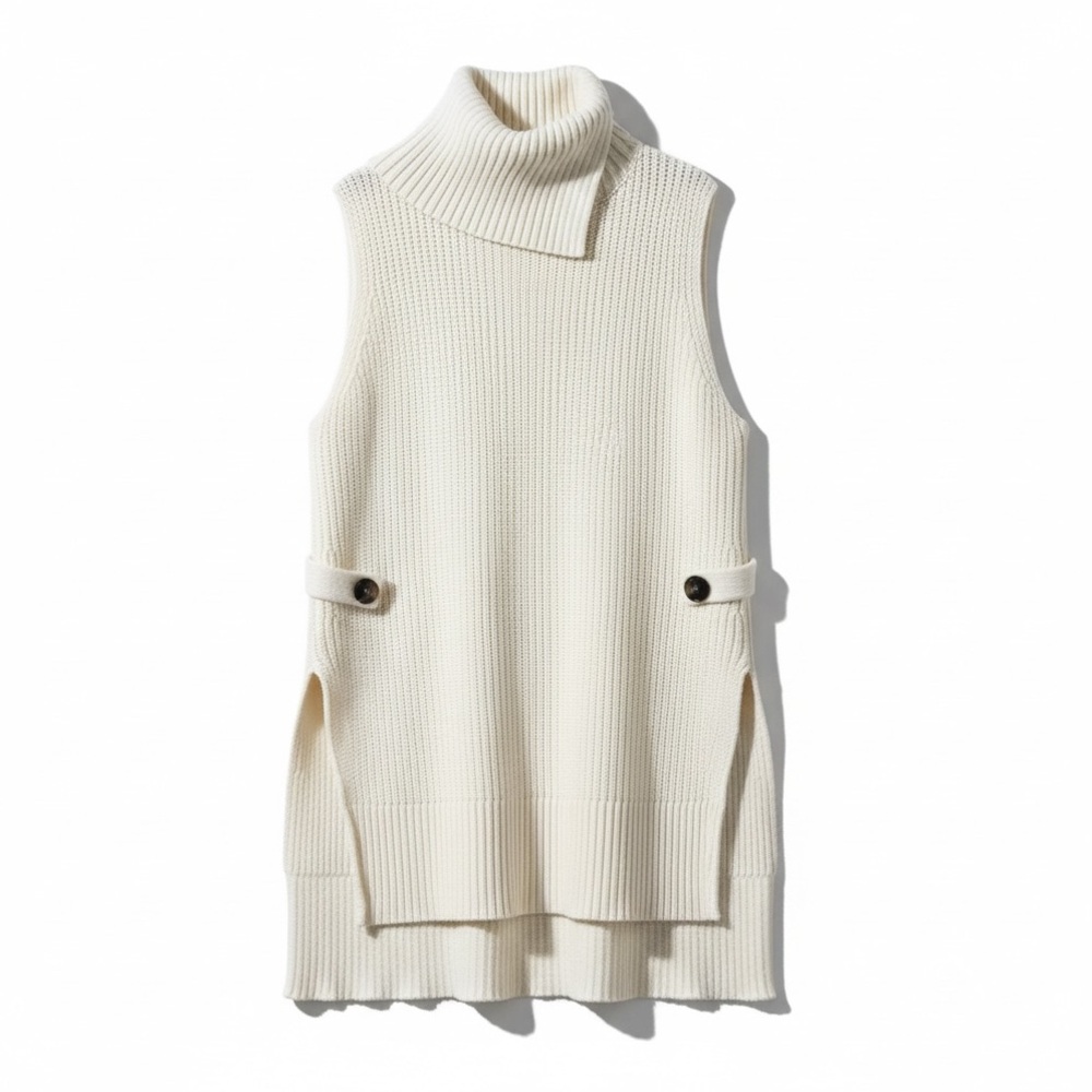 Anthropologie Cream Turtleneck Sweater​​​​